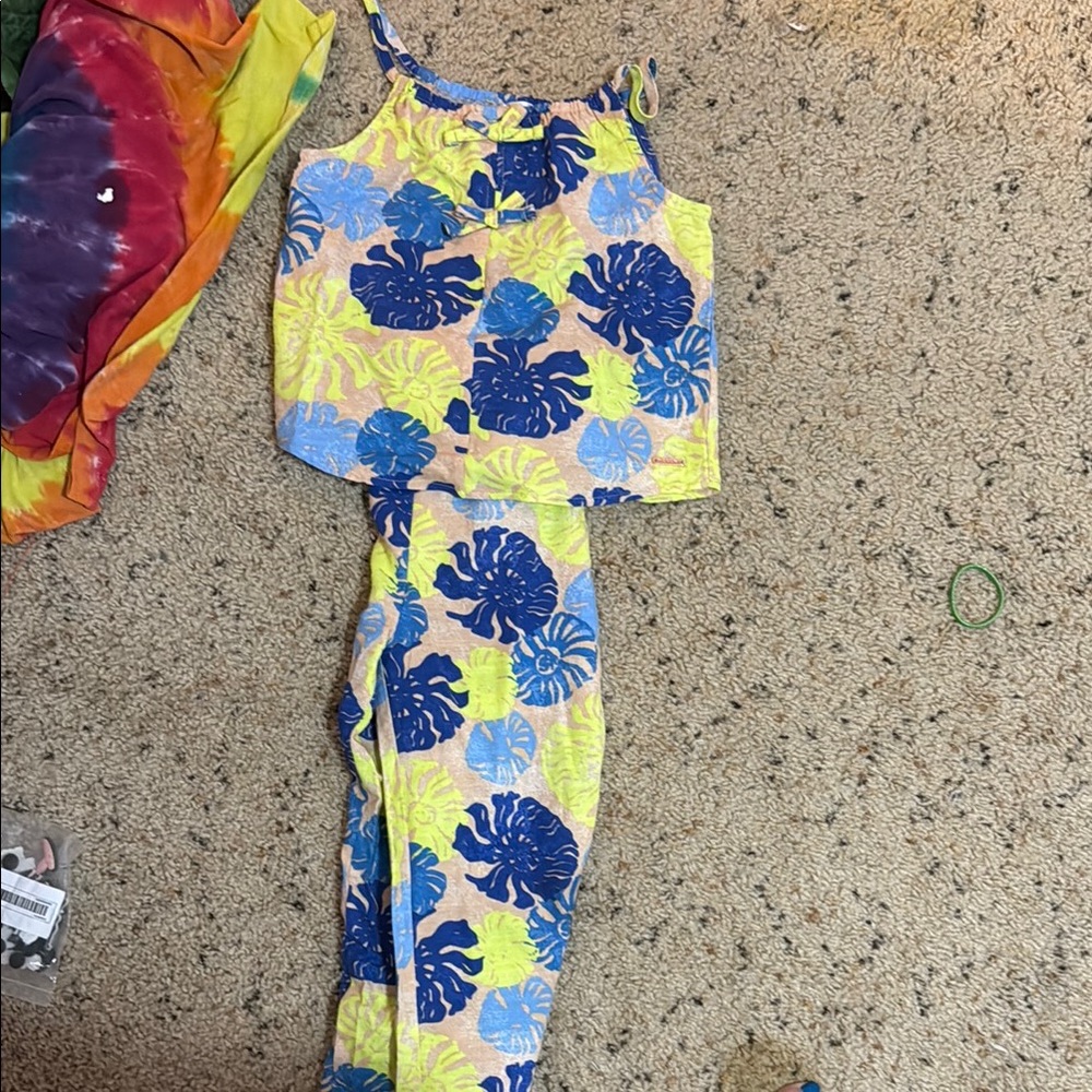 Tahari Kids Tropical Matching Set